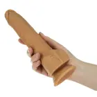 NA 9 вибратор с функцией толчков – 23 cm (9″) – коричневый — Фото 5