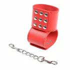 OHMAMA Red Adjustable Handcuffs with Snap Closure — Photo 1