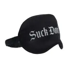 Suck Don't Bite - Printed Satin Mask - Black Foto 4