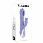 PLAYBOY TAP ME IN Dual Vibrator with Thrusting and Flapper System – pink – 10 speeds — Photo 1