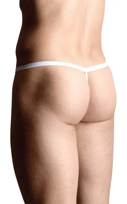 Thong with Plush Duck – White – S