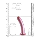 Lygus silikoninis G taško dildo – 17 cm (7″) – rožinis — Nuotrauka 6