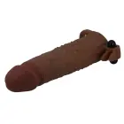Pretty Love Quillon – Vibrating Penis Sleeve – 20 cm – Brown — Photo 4