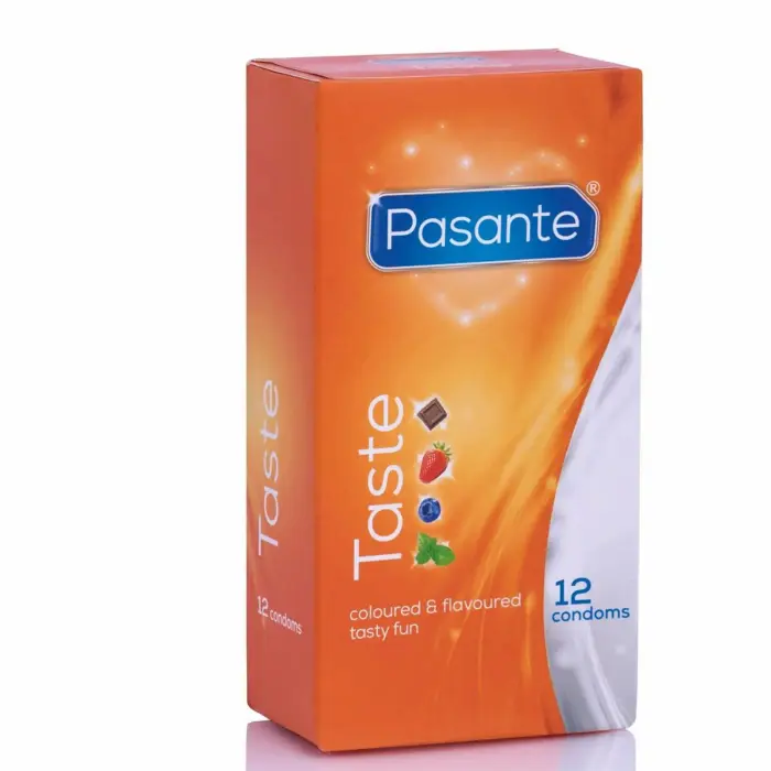 Pasante Taste Flavored Condoms – 12 pcs
