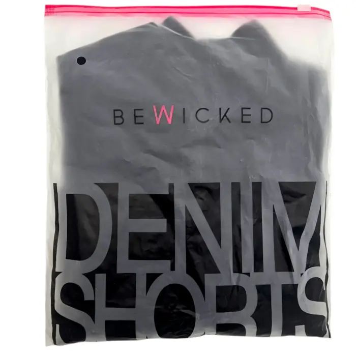 Feel The Vibe šorti ar jostas tipa būra dizainu – melni – L Foto 5