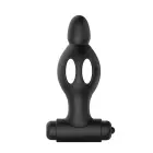 MR PLAY - Must silikoonist vibreeriv anaaltapp – 10 cm — Foto 1