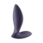 Power Plug – Textured Vibrating Anal Plug with Suction Cup – Purple — Photo 4