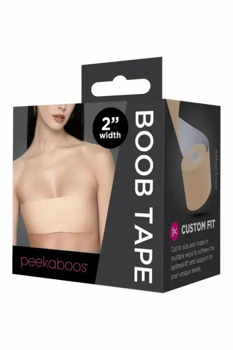 Peekaboos Boob Tape – flexible body-support tape – flesh – 15 ft