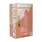 Vive REA222 – dual-density vibrating thrusting dildo with balls – flesh – 17.8 cm — Photo 2