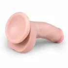TOYJOY Silky Touch – anatomisks dildo ar piesūcekni – dabīgs tonis – 15 cm — Foto 4