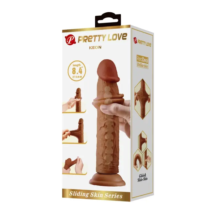 PRETTY LOVE Keon reālistisks dildo – 21.4 cm (8.4″)