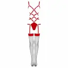 Livco Corsetti Thiara LC 20213 Bodysuit and Stockings Set – Red – L/XL — Photo 6