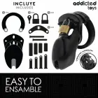 Addicted Toys Locked Model – Надежная регулируемая клетка целомудрия 10 cm черный — Фото 4