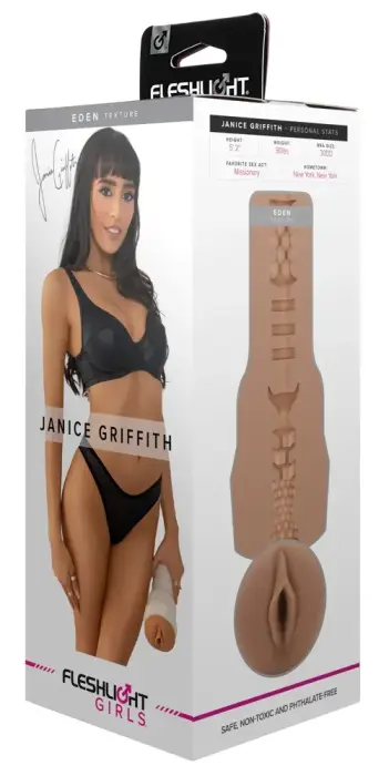 Fleshlight Janice Griffith Eden masturbatorius – 25 cm (10″) – kūno spalva
