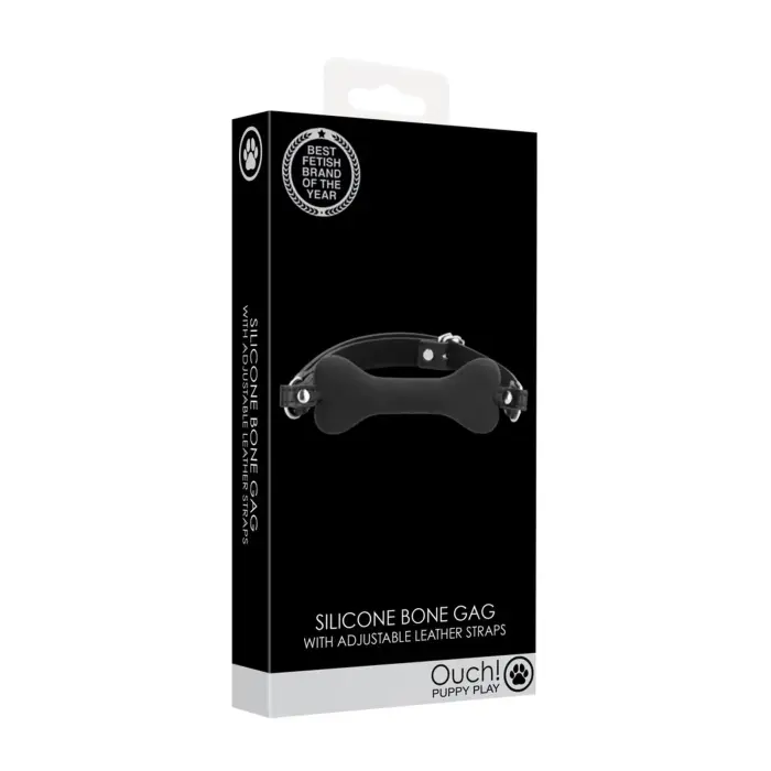 OUCH! Silicone Bone Gag – Black