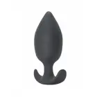 Anālais spraudnis ar nepareizi novietotu smaguma centru Spice it up Insatiable – 10.5 cm – Tumši pelēks – Black Foto 2