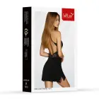 Mežģīņu kleita un stringu komplekts – melns – XL — Foto 4