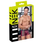 NEK Matte Look Pants with Net Inserts and Studs – Red – L — Photo 1