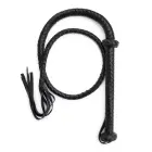 OPR-3010023 mākslīgās ādas pātaga – 150 cm – melna — Foto 2