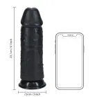 Extra Thick Straight Dildo – 23 cm (9″) – Black — Photo 6