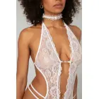 Renee белое кружевное боди – L/XL — Фото 6