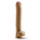 DR. SKIN Dr. Michael – eriti suur iminapaga PVC-dildo – Värv: pruunikas – 35,5 cm — Foto 2