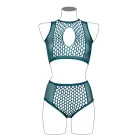 Duo Net комплект бюстгальтера с декоративным вырезом – синий – One Size Фото num