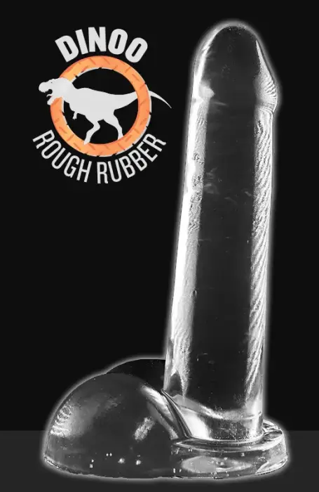 Diceratops caurspīdīgs dildo – 24 cm (9.5″)
