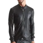 RMGiorgio001 Wetlook Jacket with Metal Studs – Black – S — Photo 1