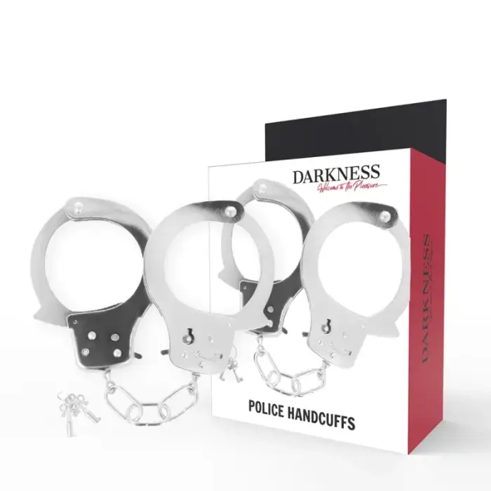 Darkness металлические наручники с ключами – серебряные