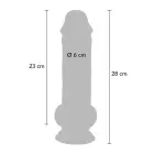Deluxe Dual Density Thick Dildo – 28 cm (11″) – Skin — Photo 9