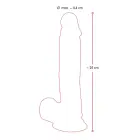 Nature Skin vidutinis dildo – 24 cm (9.5″) — Nuotrauka 9