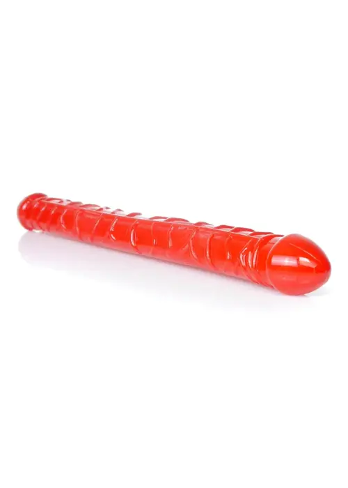 Elastīgs dubultais dildo – 33.5 cm (13.2″) – Sarkans Foto 2