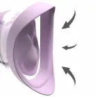 Fantasy For Her Veloura Touch Pleasure Pump – система внешней стимуляции с вакуумом и вибрацией – фиолетовый — Фото 4