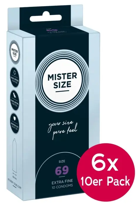 Mister Size eriti õhukesed kondoomid – 69 mm – 60 tk
