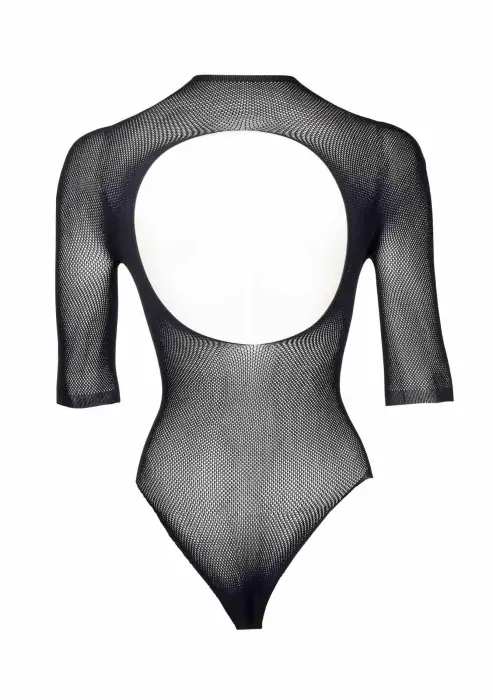 Īsroku bodijs – melns – viens izmērs Foto 8