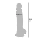 TOYJOY Get Real reālistisks dildo – 22.5 cm (8.9″) – Caurspīdīgs — Foto 4