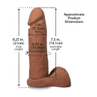ULTRASKYN realistlik dildo munandite ja iminapaga – 21 cm (8″) – karamell — Foto 9
