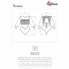 Livco Corsetti Drimina LC90690 nėrinių ir tiulio bodis – mėlynas — Nuotrauka 4