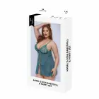 Baci Lingerie Angel's Kiss Babydoll & Panty Set – Green – Queen Size — Photo 1