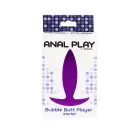 Bubble Butt Player гладкая анальная пробка для начинающих – Фиолетовая — Фото 2