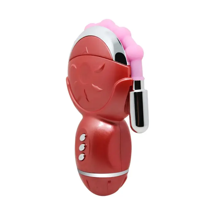 BAILE Rolling Fun гибкий вибратор с язычковым и анальным стимулятором – 18 cm (7″) – розовый
