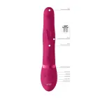 Izara pöörlevate helmestega jänese vibraator – 18 cm (7″) – roosa — Foto 9