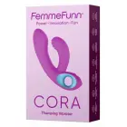 Двойной вибратор FemmeFunn Cora – 16.5 см (6.5″) – фиолетовый — Фото 1