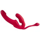You2Toys Strapless Strap-On Triple Teaser vibratoru trio – 23 cm – rozā — Foto 5