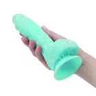 Addiction Luke dildo – 19 cm (7.5″) – sinine pimedas helendav — Foto 4