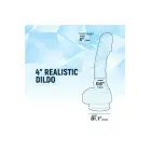 NMC mini dildo ar piesūcēju – 10,2 cm, caurspīdīgs TPE — Foto 5
