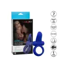 Dual Pleaser Enhancer – rechargeable vibrating cock ring with tongue and remote — Photo 5