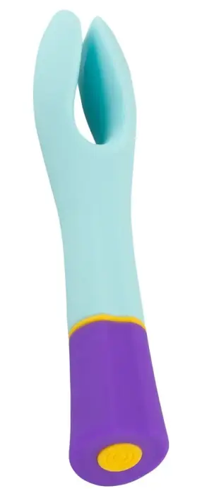 bunt. dubultais vibrators – 18.2 cm (7.2″) – daudzkrāsains Foto 2