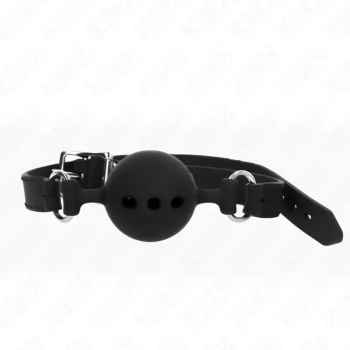 KINK Full Silicone Ball Gag – Black – L